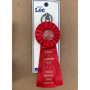 Kacey Lee x Lee Bag Charm Horse Ribbon Middle of Nowhere Club Red New